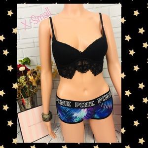 Victoria Secret Pink Boyshorts And Bra